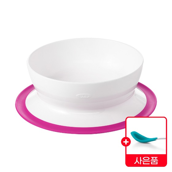 [한국공식] 옥소 토트 유아용 흡착 보울 - 핑크